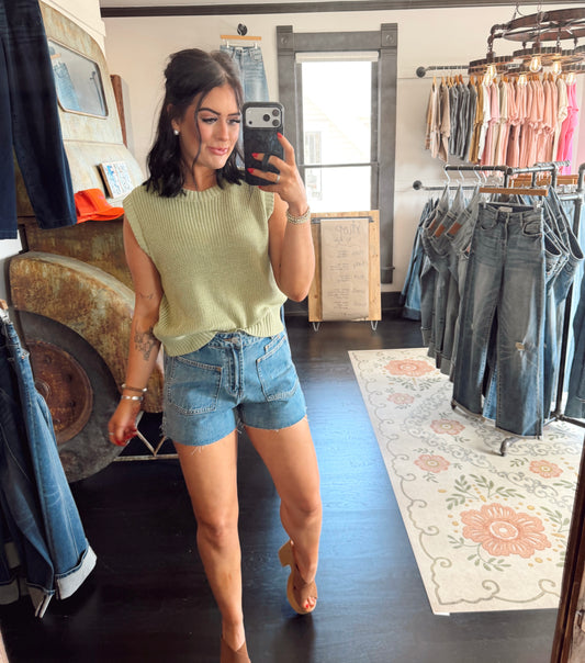 No Frills Denim Shorts