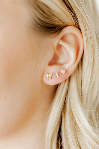 Screwback Stud Earrings - Helen Gold