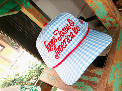 Loves Jesus & America Too Hat