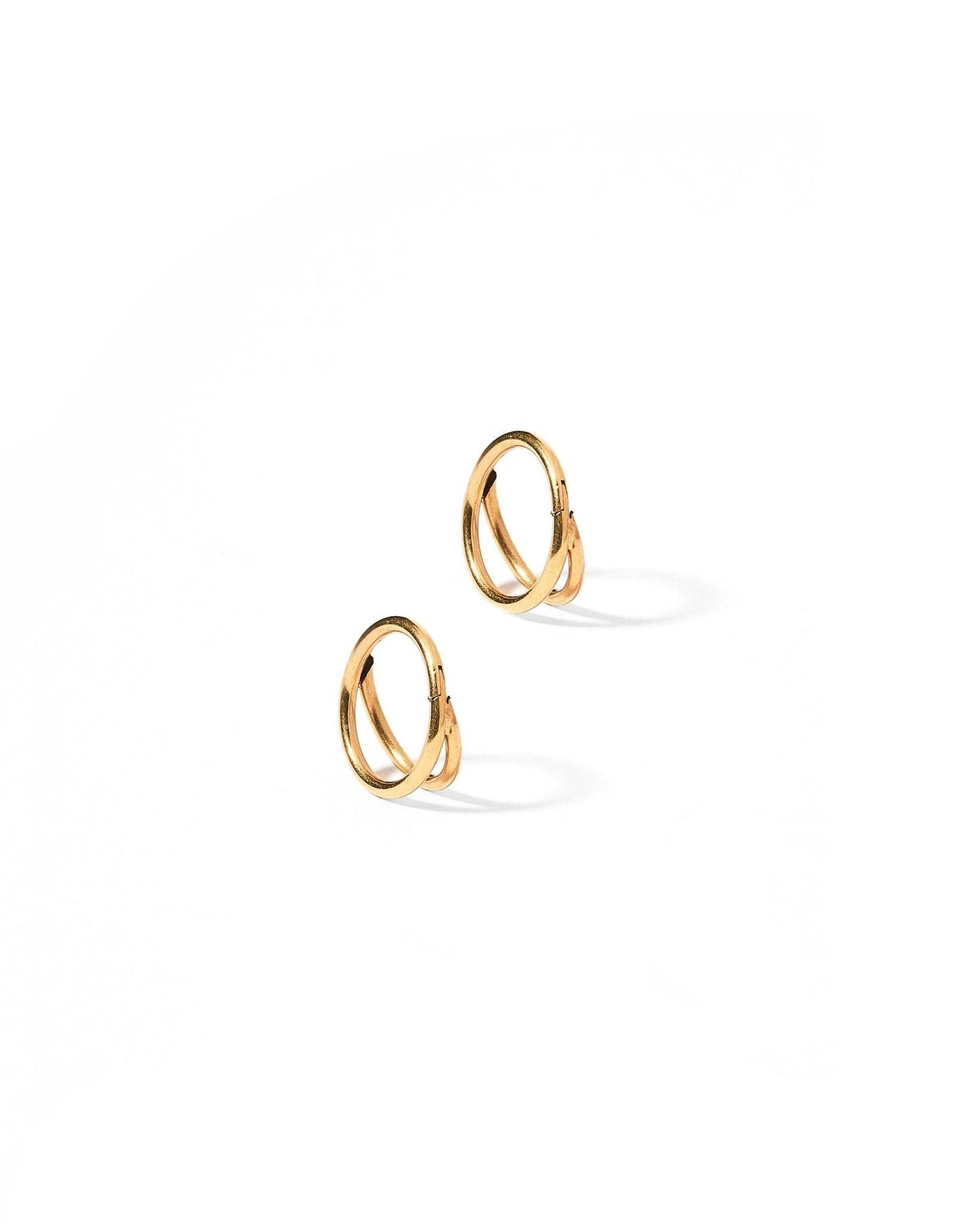 Huggie Earrings - Nylah Gold 8mm