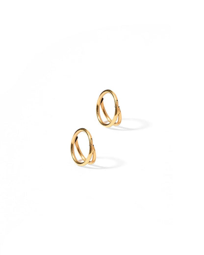 Huggie Earrings - Nylah Gold 8mm