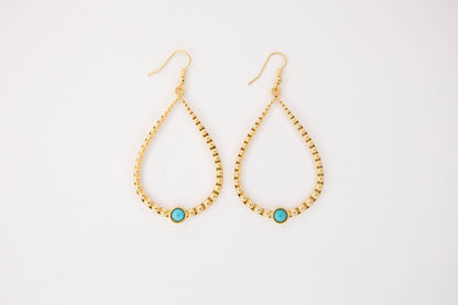 2.25" 18K Teardrop Earring on Fishook