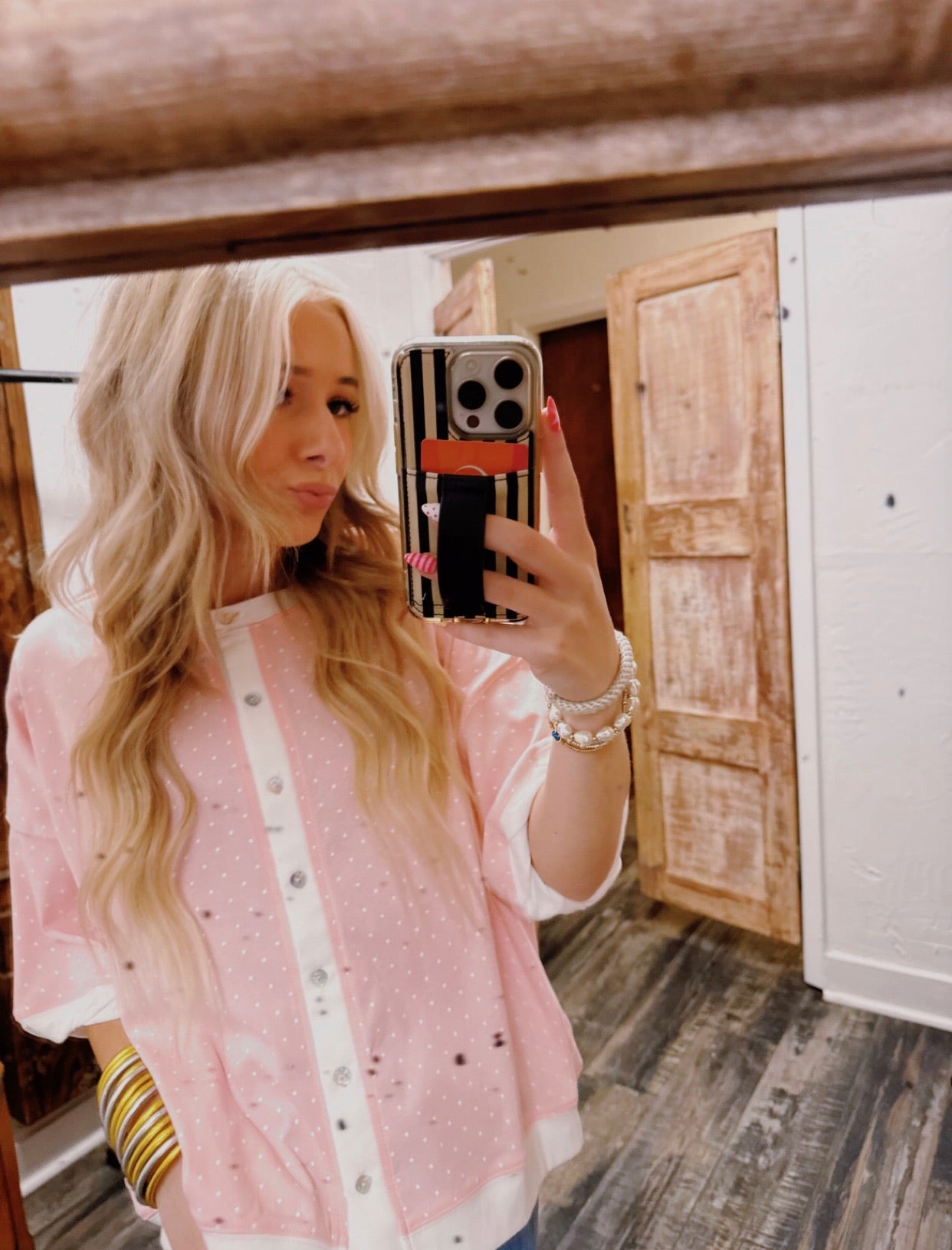 Blush Dottie Top