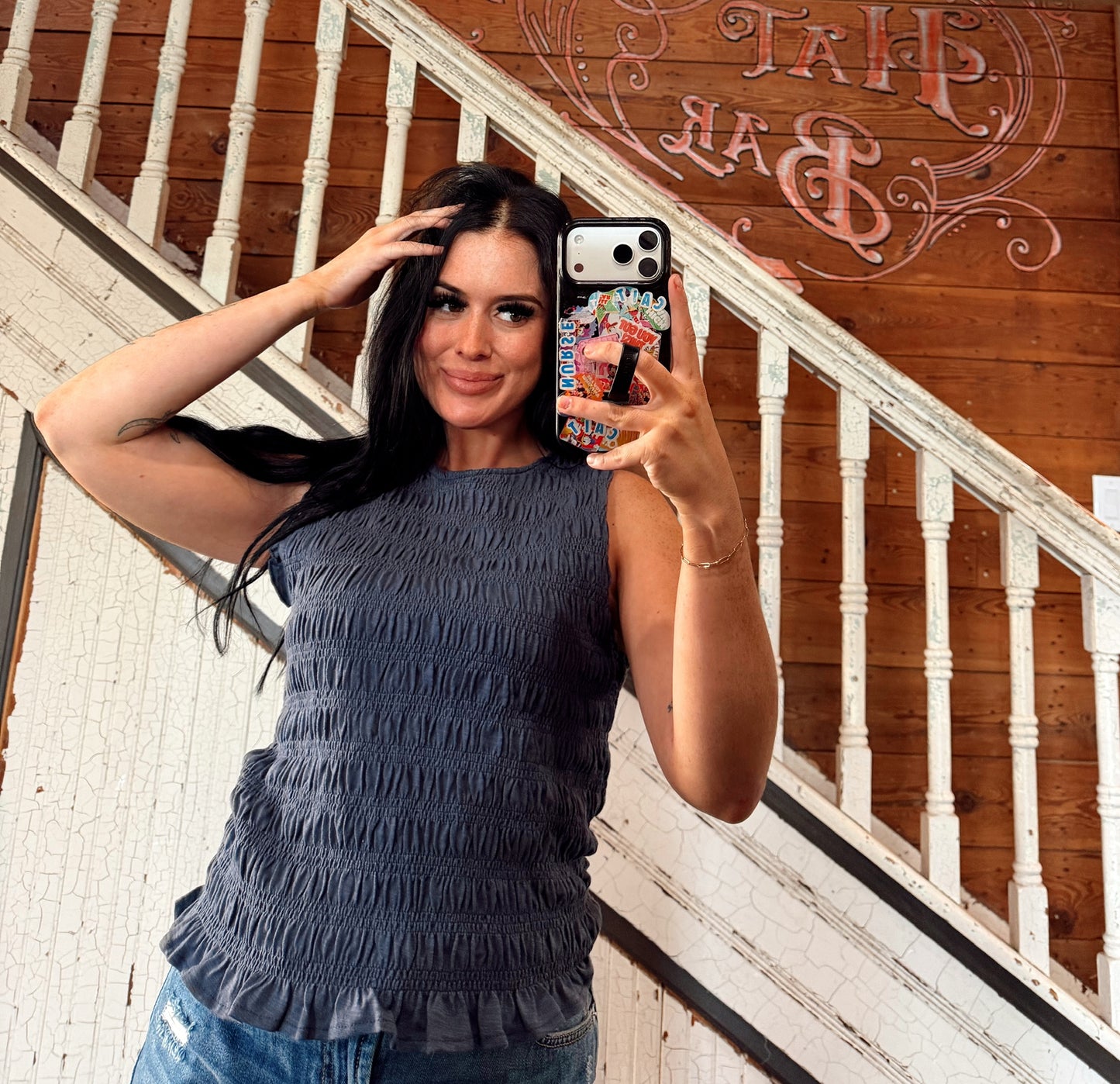 Muse Navy Top