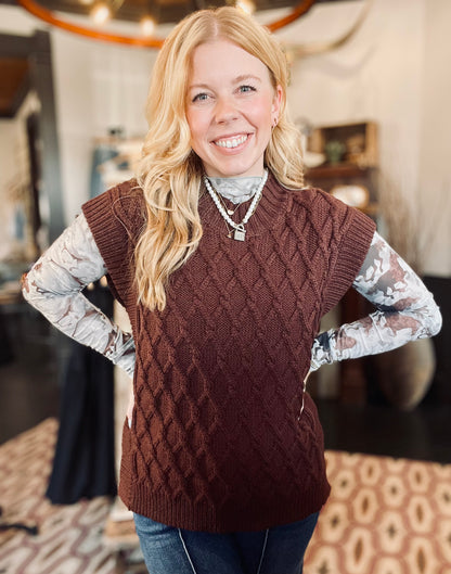 Cappuccino Sleeveless Sweater