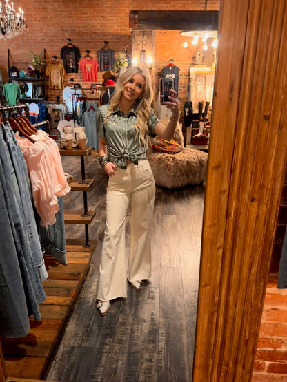 Howdy Hanny Sage Top