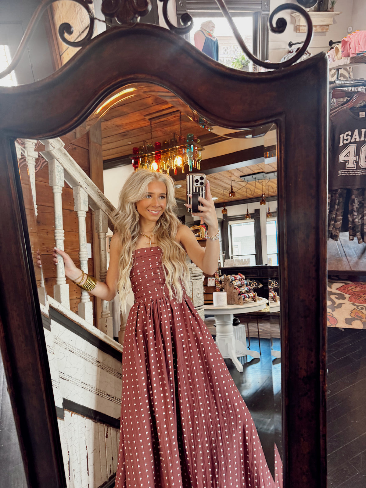 Merlot Dottie Dress
