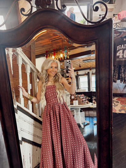 Merlot Dottie Dress