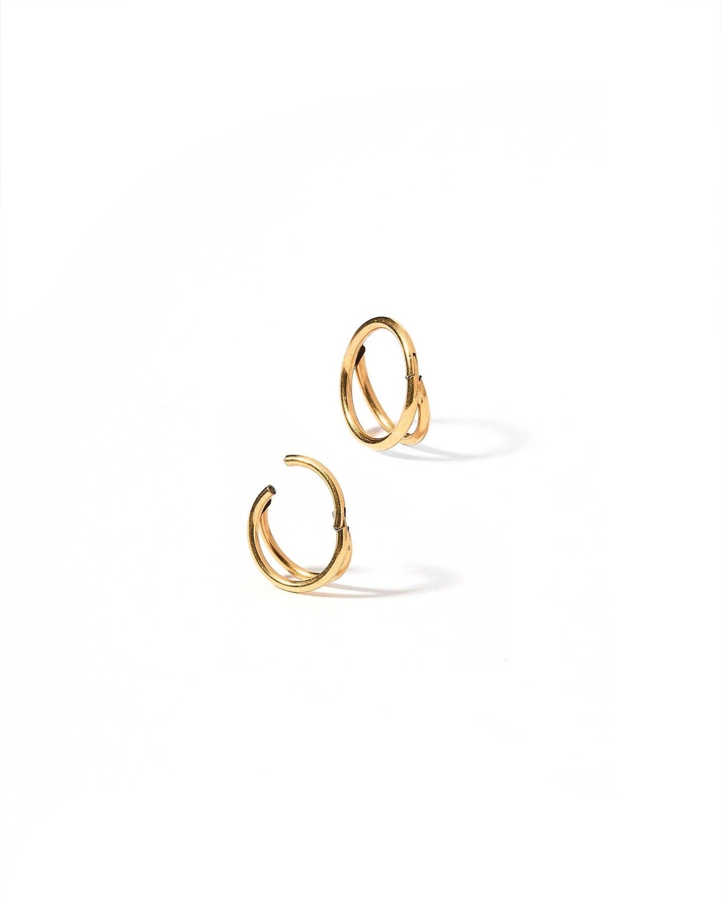 Huggie Earrings - Nylah Gold 8mm