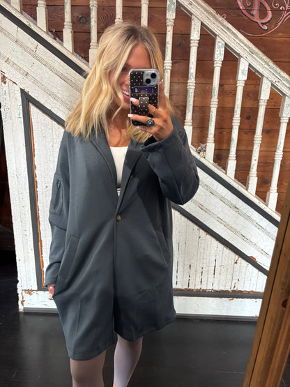 Heavy Cloud Fleece Trench