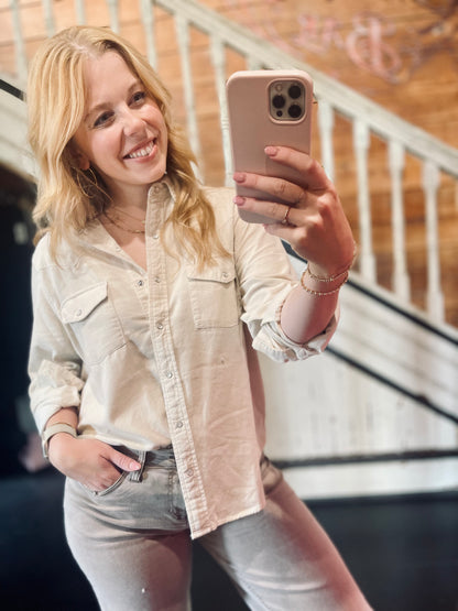 Star Button Down