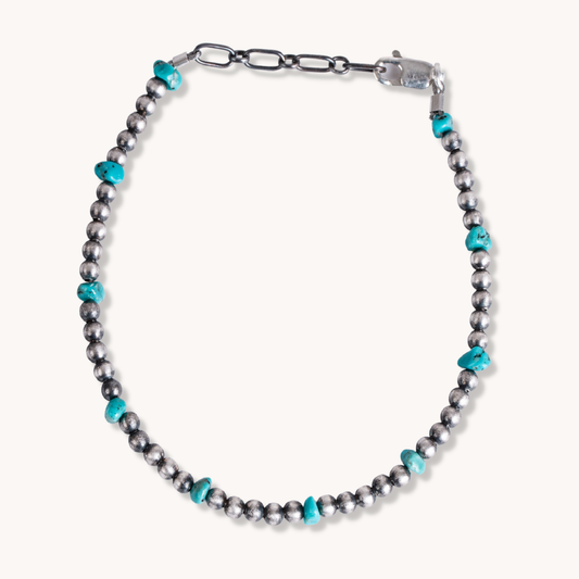 Turquoise Petite Pearls Bracelet (3mm)