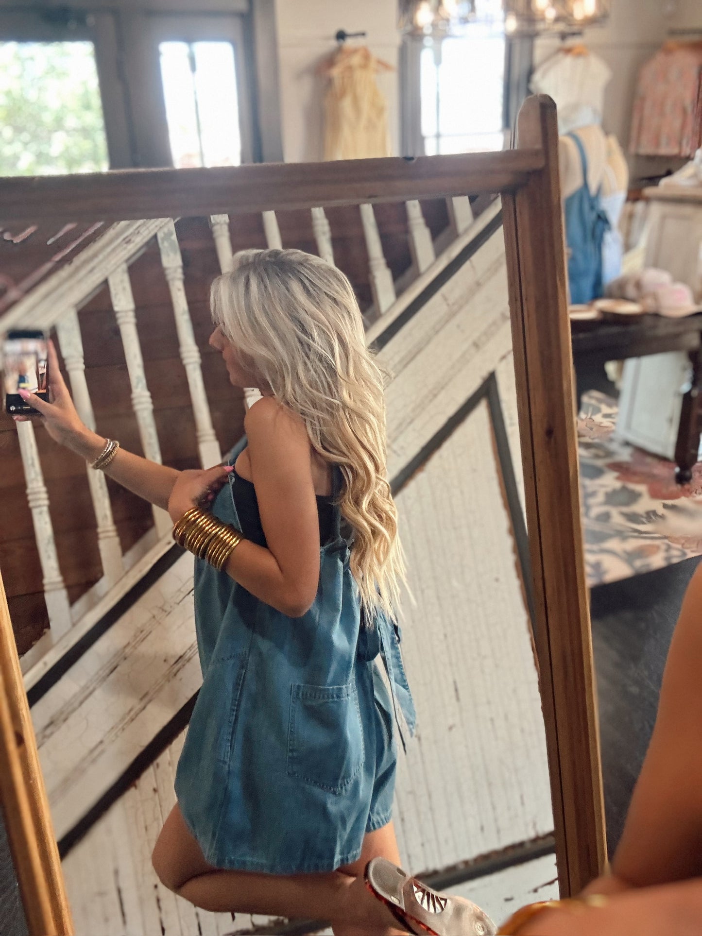Blue Jean Baby Romper