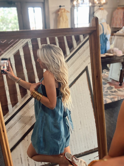 Blue Jean Baby Romper