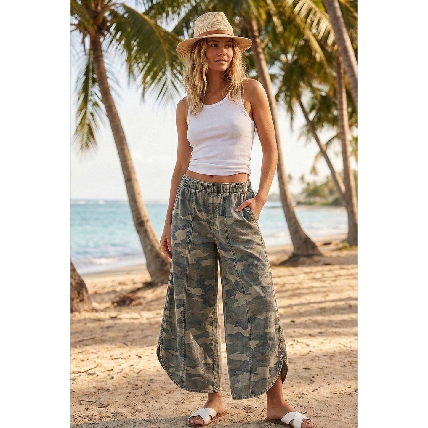 Tulip Camo Relaxed Jean