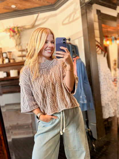 Cable Knit Cutie Sweater