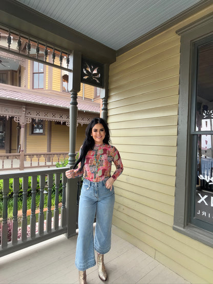 Kicking Boots Mesh Top