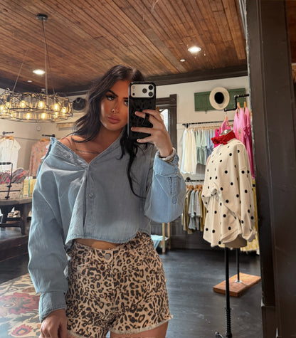 Boxy Denim Crop