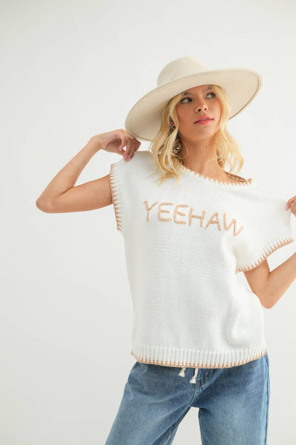 Yeehaw Spring Sweater