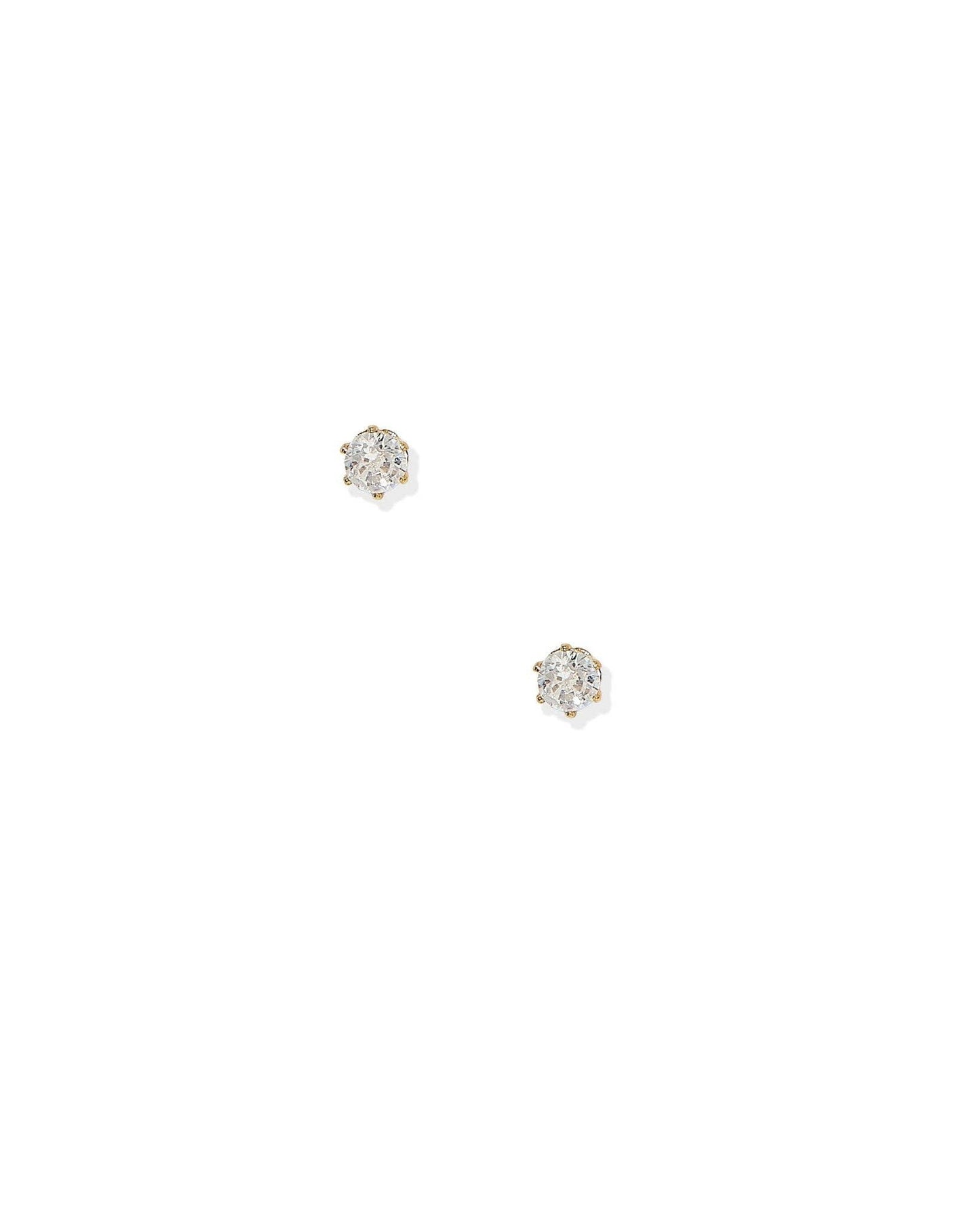 Screwback Stud Earrings - Micro Helen Gold