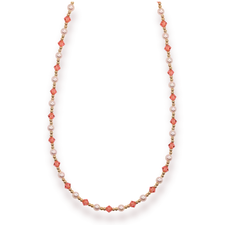 Pink Pearl June Necklace