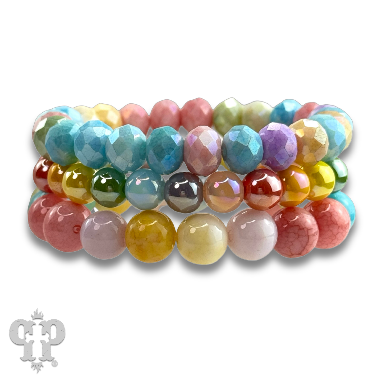 Multi-color mixed bead bracelet