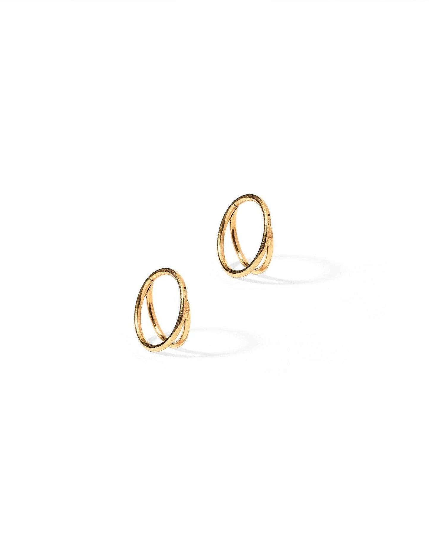 Huggie Earrings - Nylah Gold 10mm