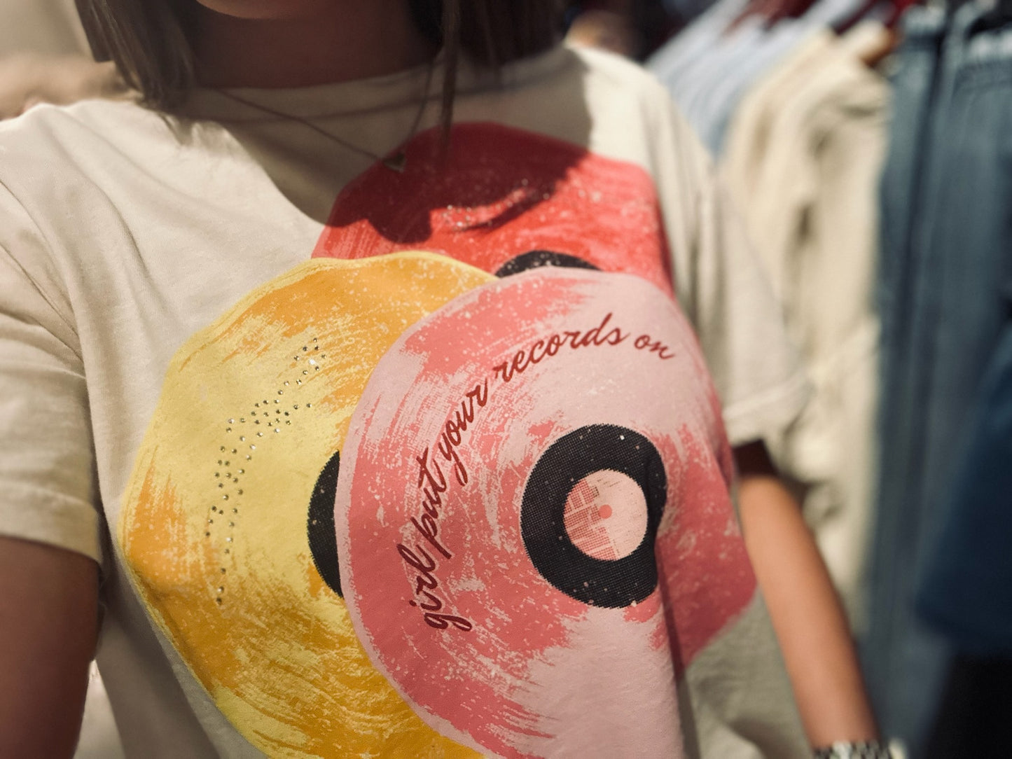 Girl Put Your Records On Tee