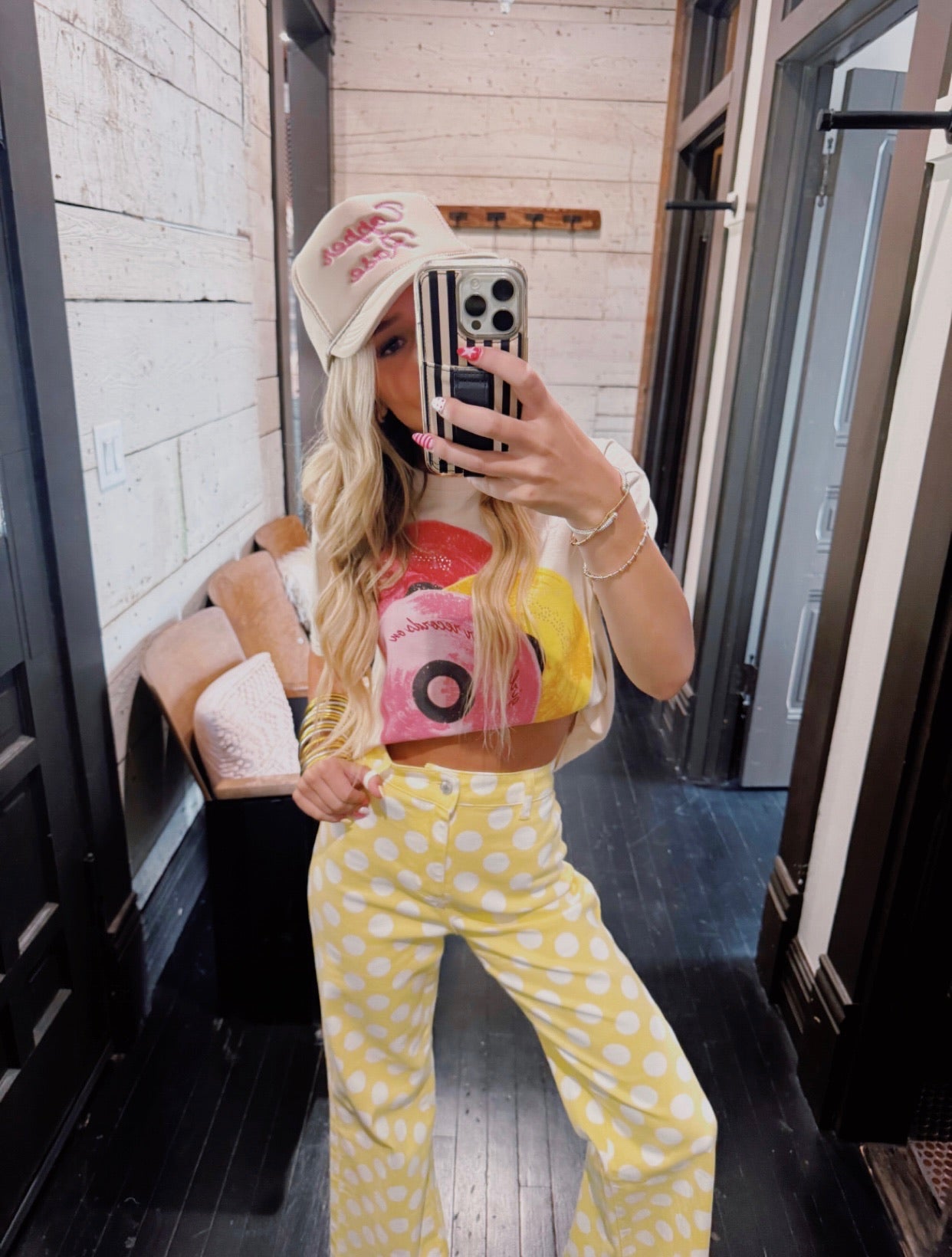 Daisy Dot Denim