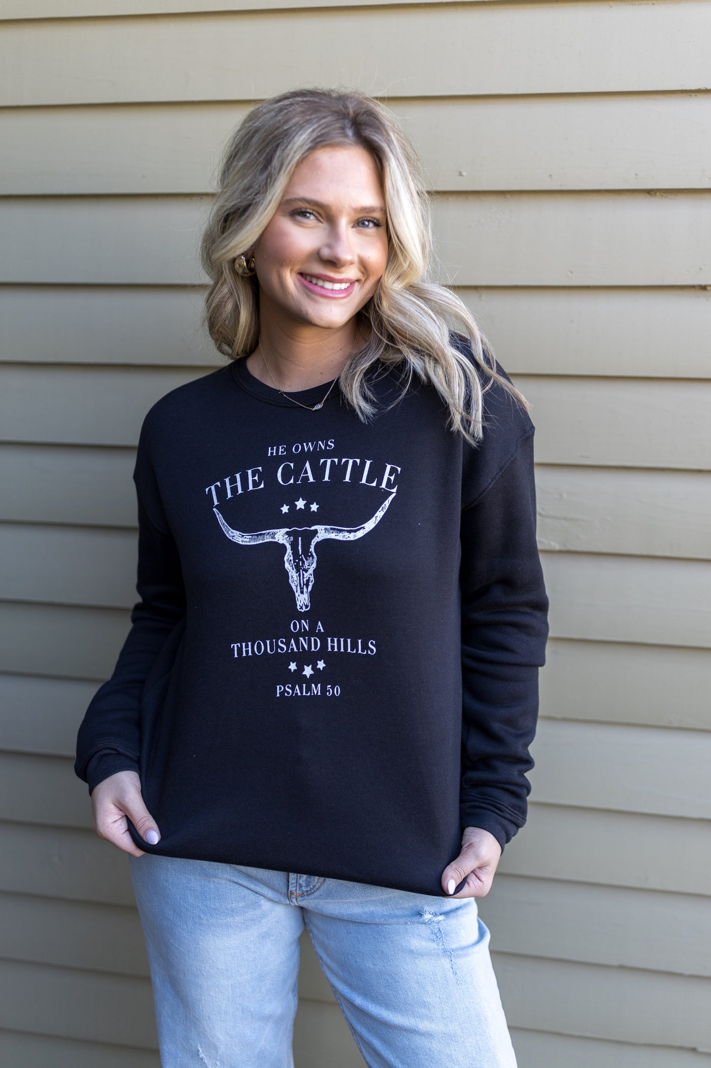 He Owns The Cattle Sweatshirt