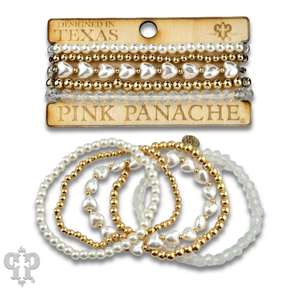 Puffed Heart Acrylic Bracelet