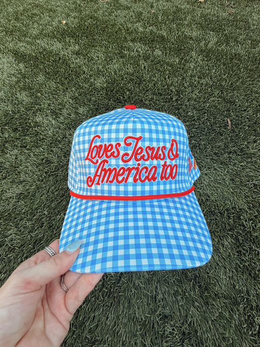 Loves Jesus & America Too Hat