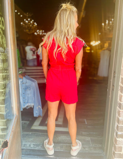 In My Red Era Romper