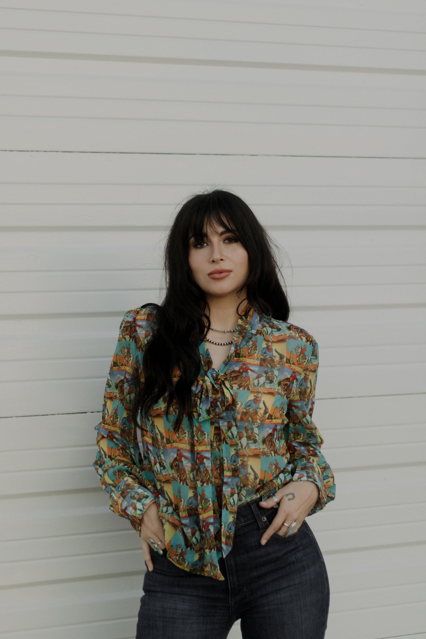 Howdy Hanny Yeehaw Tie Top