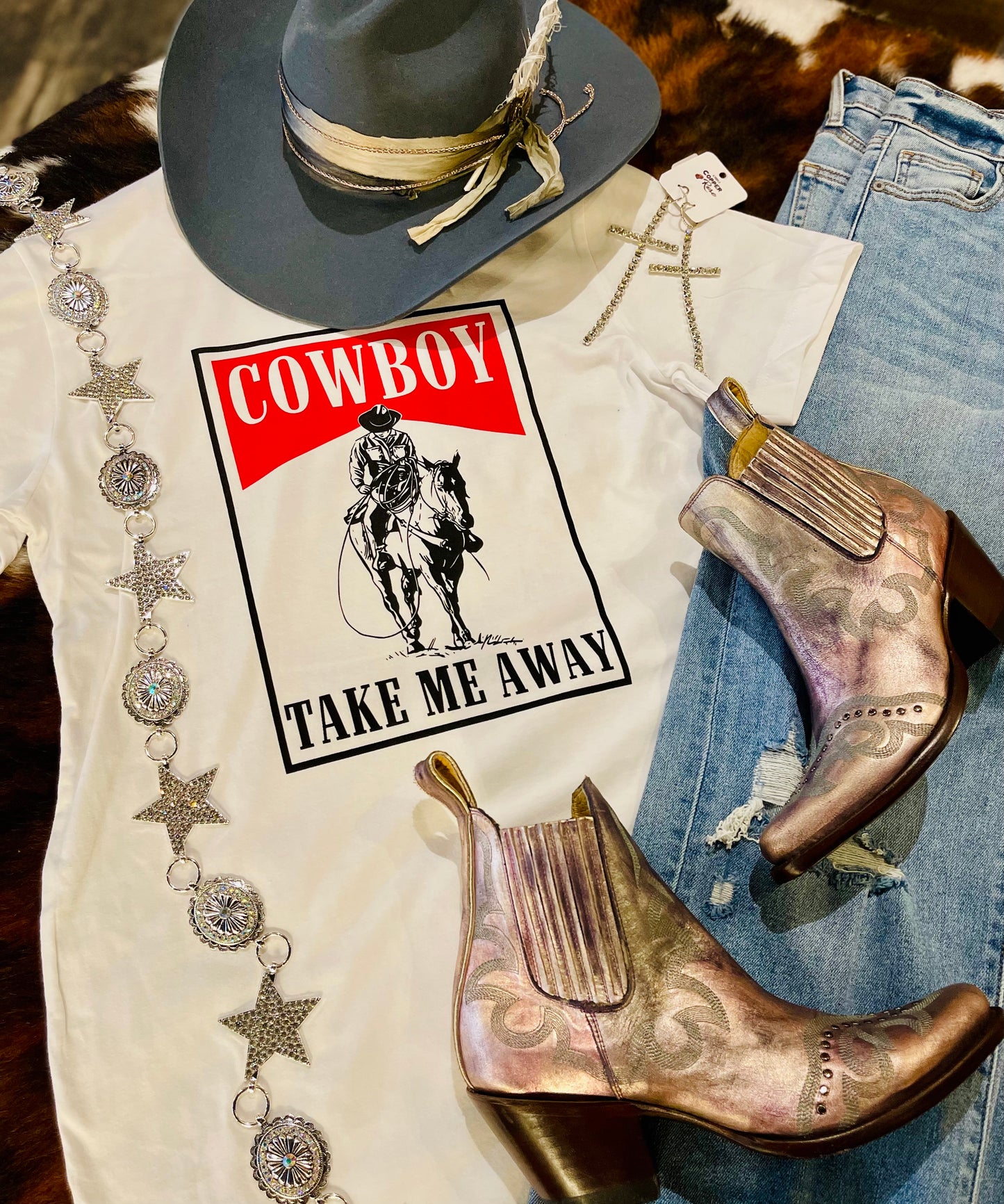 Cowboy Take Me Away Tee