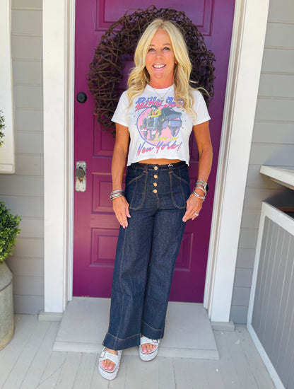 Dark Denim Holly Wide Leg Jean