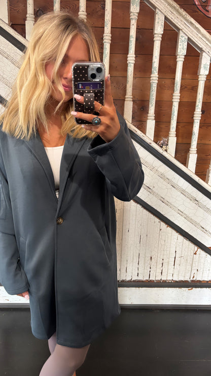 Heavy Cloud Fleece Trench