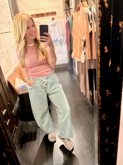 Blush Ringer Tee