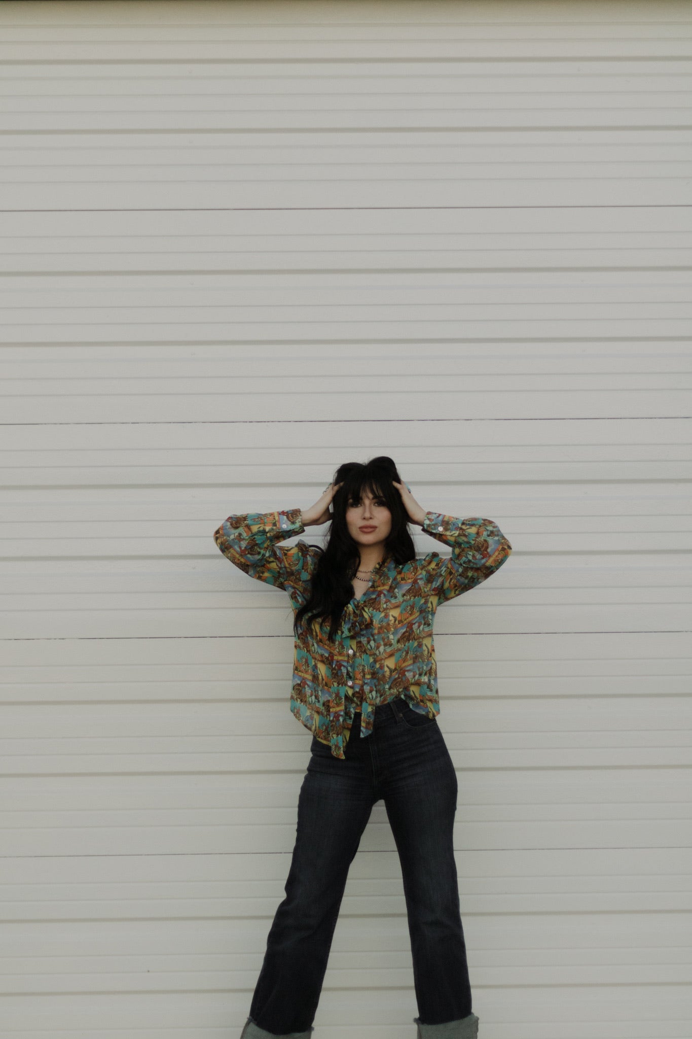 Howdy Hanny Yeehaw Tie Top
