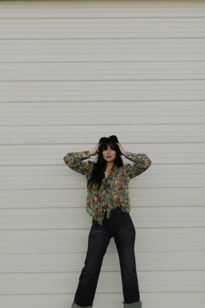 Howdy Hanny Yeehaw Tie Top