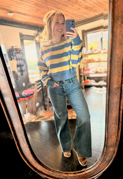 Ditsy Stripe Sweater