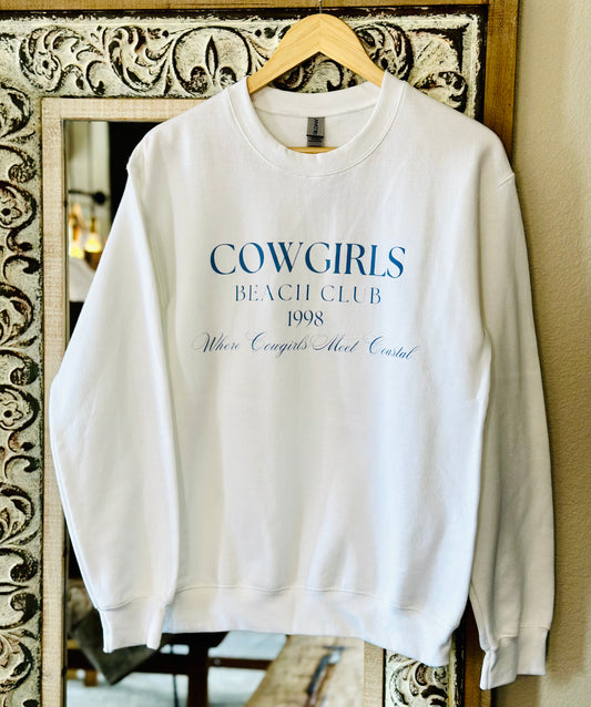 Cowgirls Beach Club Sweatshirt