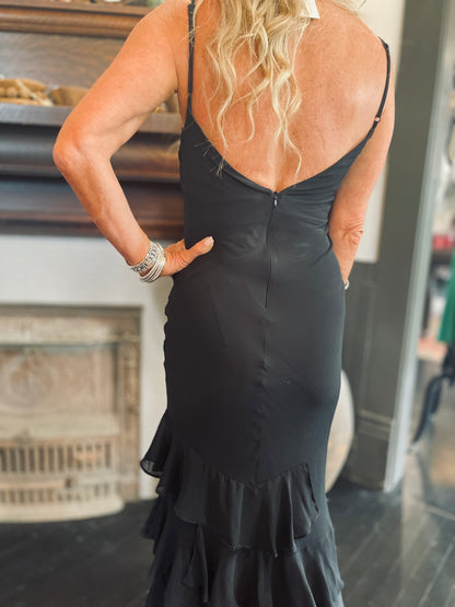 Top Tier Ruffle Maxi Dress