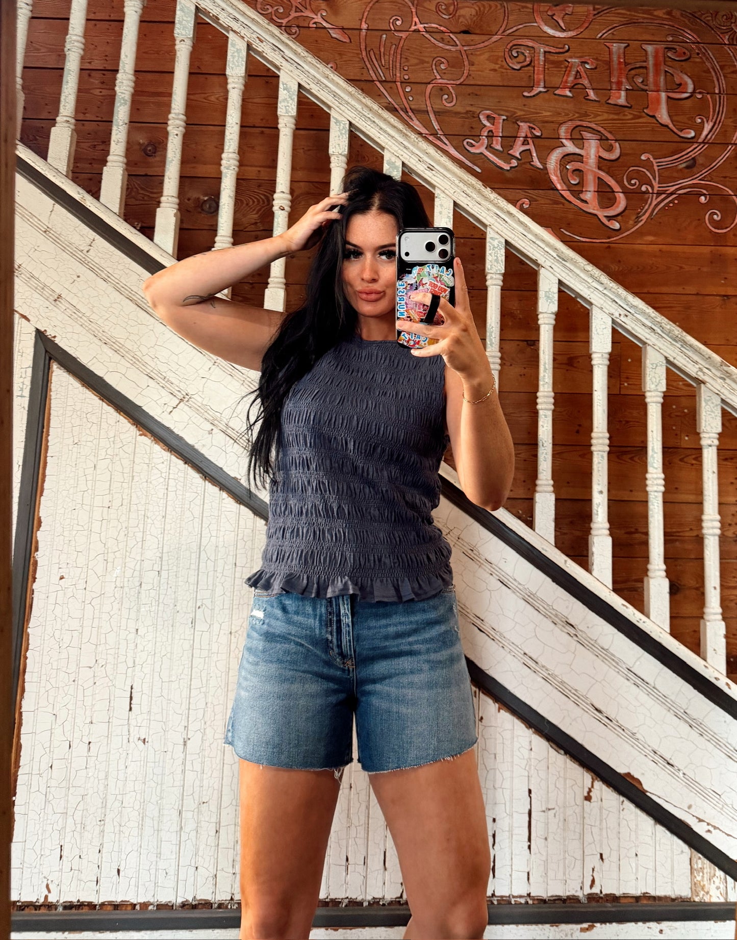 Muse Navy Top