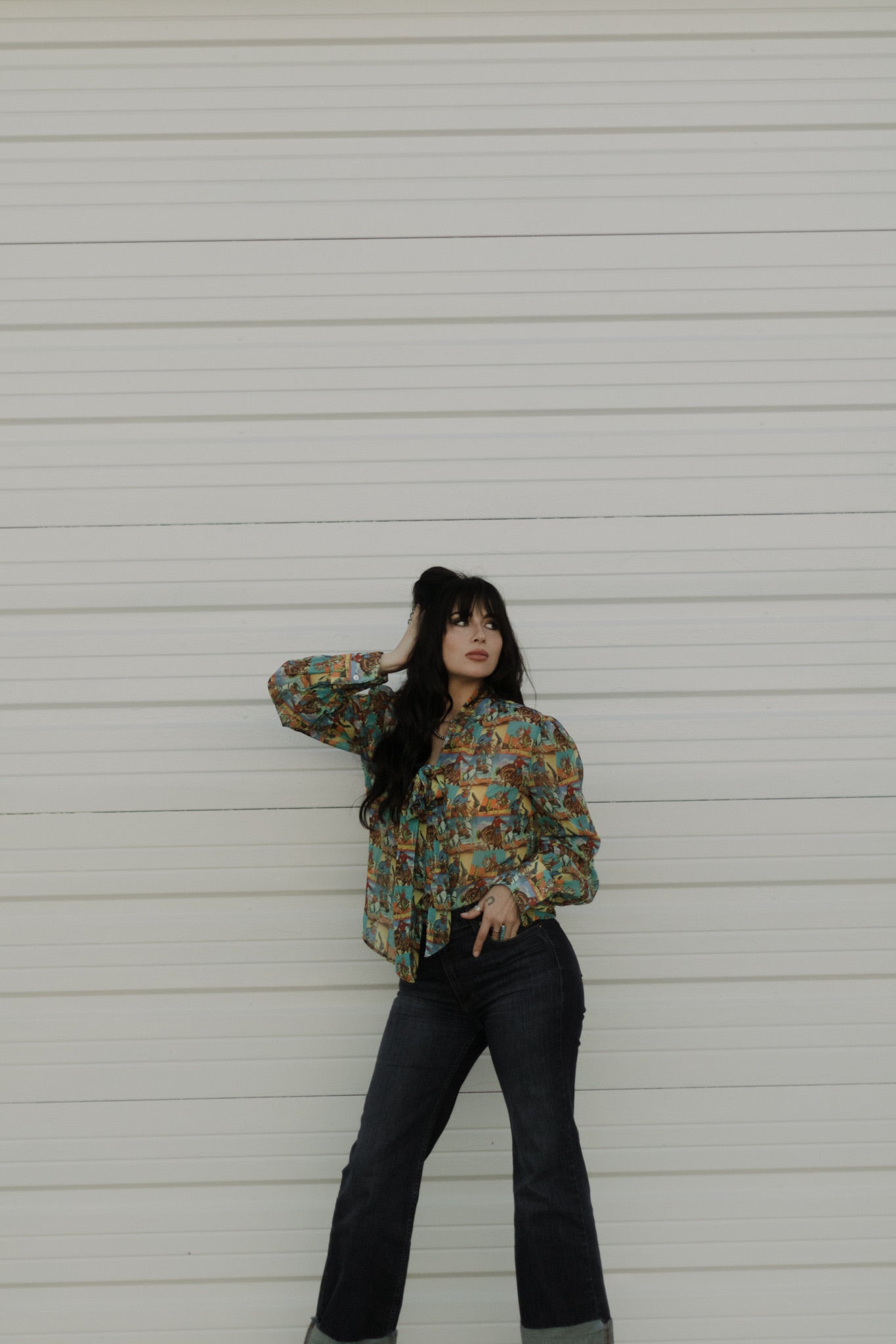 Howdy Hanny Yeehaw Tie Top