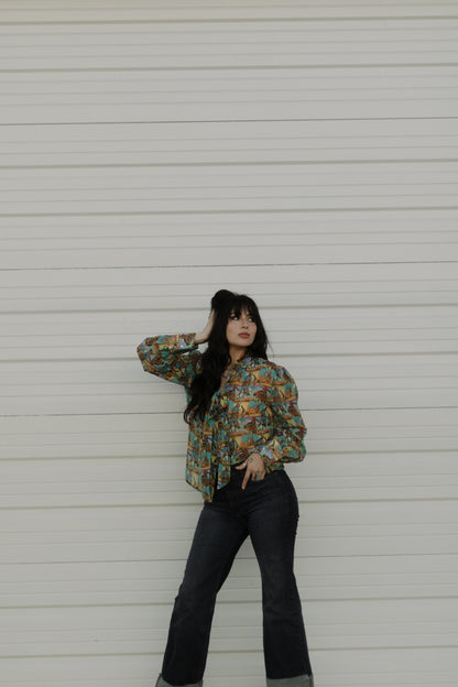 Howdy Hanny Yeehaw Tie Top