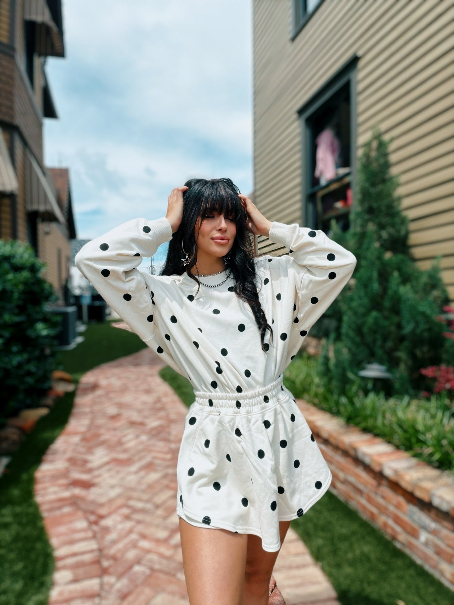 Ivory Polka Dot Set
