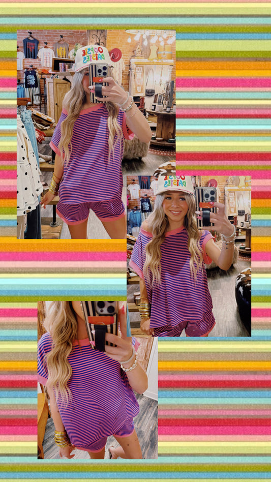 Bubblegum Stripe Set