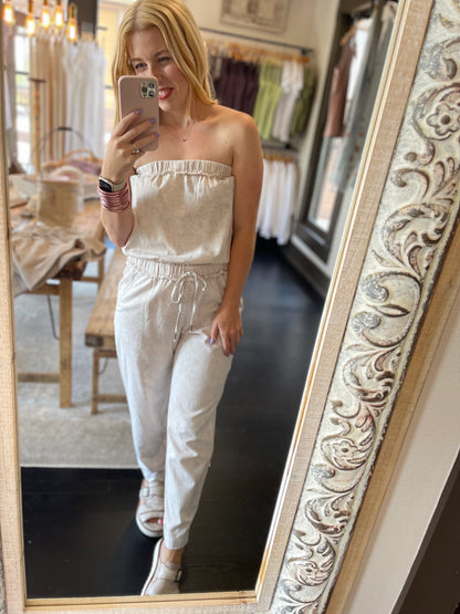 YFB Strapless Jumpsuit