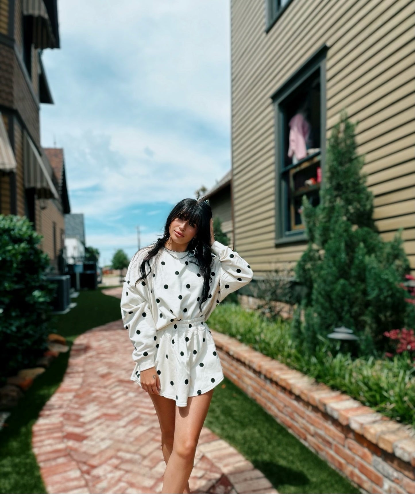 Ivory Polka Dot Set